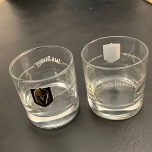 Vegas Golden Knights Jack Daniel’s Whiskey Rocks Cocktail Bar Drink Glass 8 Oz